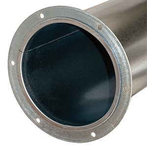 Nordfab duct with industry-standard flange