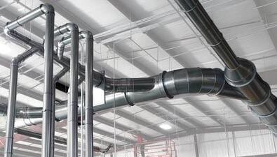 Nordfab ductwork installed in dust collection system