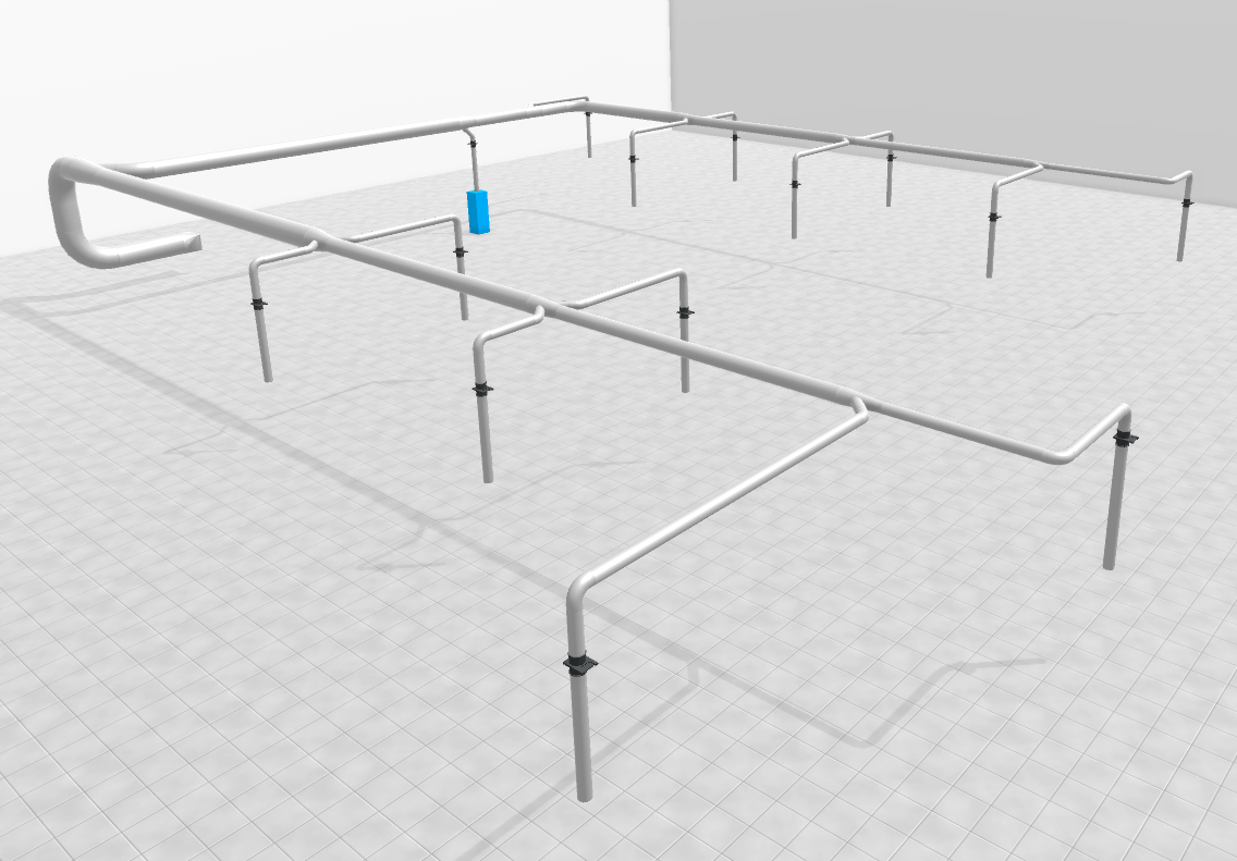 Nordfab QFV design illustrating Quick-Fit ducting in facility