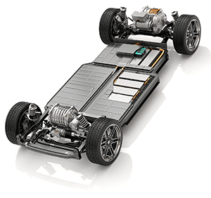 Electric Vehicle chassis with battery pack