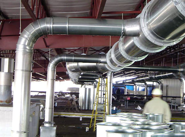 Nordfab duct in poultry processing plant