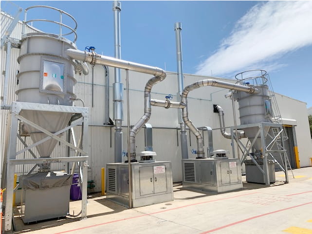 HVAC dust extraction system