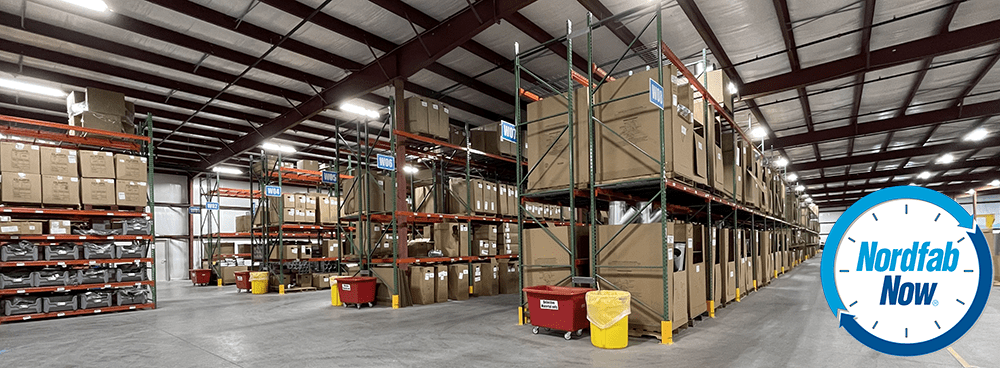 Nordfab warehouse built for Nordfab Now initiative