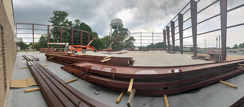 I-beam installation was completed on June 18th at Nordfab's XD Plant expansion