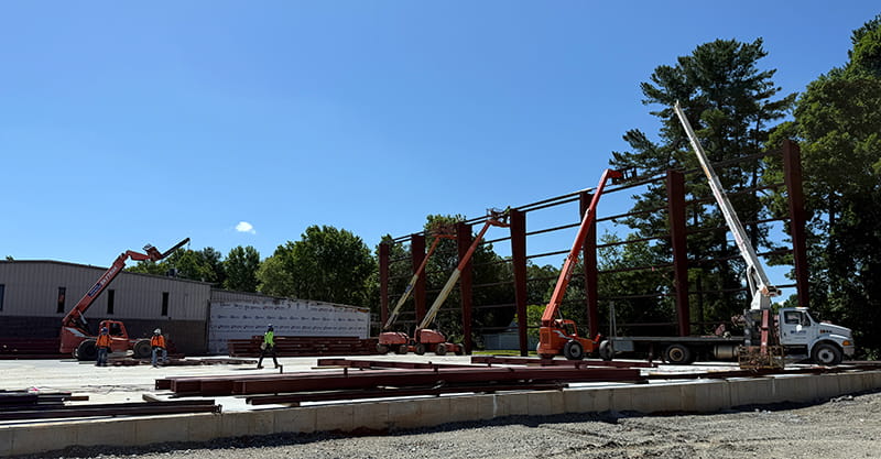 I-Beams installed at XD on 6.18.25