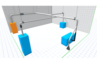 Nordfab QFV 3D duct installation design