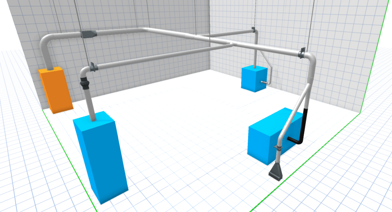 Nordfab QFV Duct Installation 3D Design