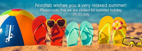 Nordfab is closed for summer holiday 25-31 July