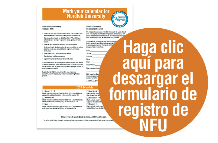 Formulario de registro de NFU