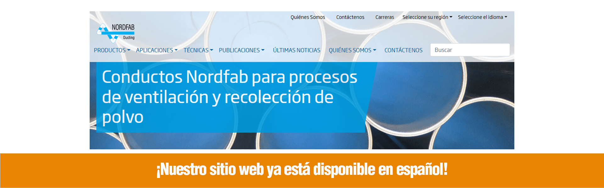 Nuestro sitio web ya está disponible en español