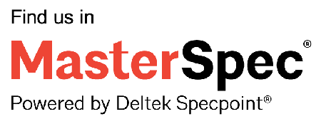Find us in MasterSpec logo