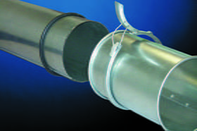 assembling Nordfab Quick-Fit Sleeve (Slip Duct) with cut to size Duct