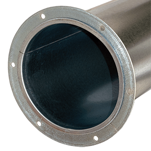 Nordfab duct with industry-standard flange