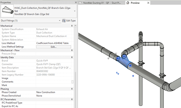 BIM model of QF branch