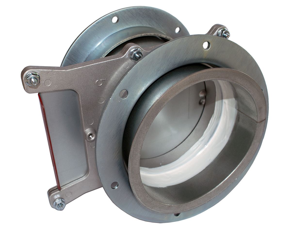 Flanged Manual Blast Gate 14 Gauge Products Nordfab