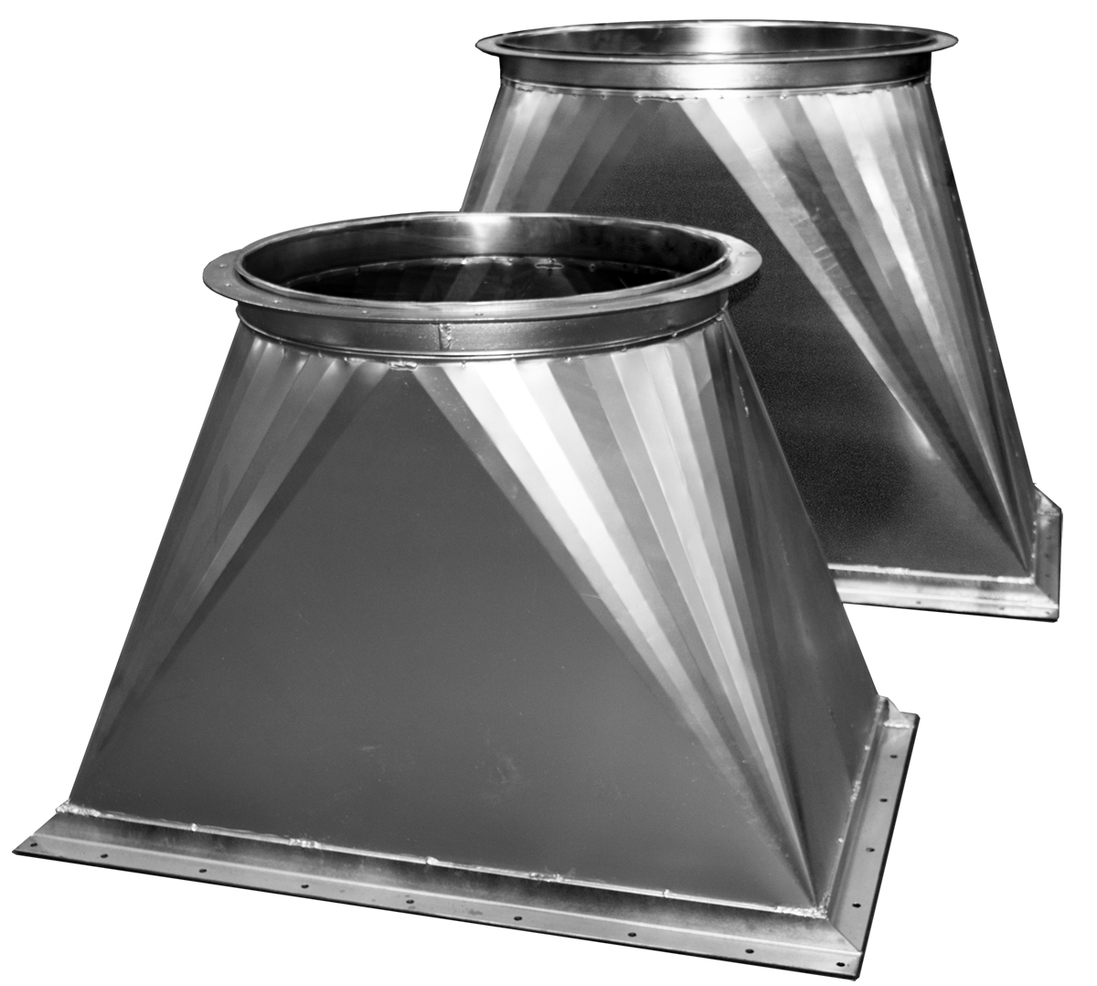 QF Transition Rectangular To Round Products Nordfab